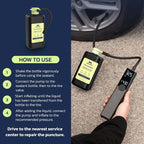 Premium Tire Inflator Portable Air Compressor, 2X Faster, 150PSI Air Pump for Car Tires, Tire Pump, with 12V DC Cord for Trucks & Off-Road Tires, Auto Shut-Off (Ventus pro + Tire sealant)