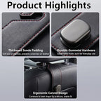 Purse Hook for Car Seat Headrest, Suede Car Purse Hook, Heavy Duty Car Hook Organizer for Handbags, Grocery Bags & Backpacks, Universal Car Hooks for SUV Truck Interior(Black,2pc)