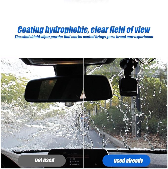 Windshield Oil Film Cleaner - Car Glass Anti-Fog Remover, Oil Coating Cleaner | Fast Acting Vehicle Window, Clear Vision Automotive GlassCleaner for Sedan SUV Truck Van Accessories