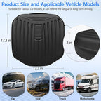Leather Car Seat Cushion, Comfortable Memory Foam Seat Cushions for Driving Waterproof Adult Booster Seat Cushion for Cars, Truck Driver Automotive SUV Office Chair, Hand-held, 3 Inches Black