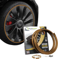AlloyGator Bronze Rim Protector for Car Wheels (Fits 12-24" Wheel Diameter) - Pack of 4 Premium Alloy Wheel Protector to Avoid Scratches & Scuffs - Adhesive Free Curb Rash Rim Protectors