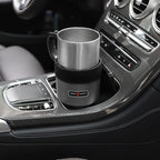Car Cup Holder Expander with Adjustable Base, Compatible with Hydro Flasks 32/40 Ounce, Compatible with Yeti Ramblers 20/26/30 Ounce, Other Bottles in 3.4"-3.8"(Silver Gray)