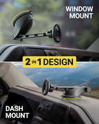 MagicMount SMSWDEX MagSafe Car Mount, Magnetic Phone Holder for Car Windshield/Dashboard, Suction Cup Phone Mount Compatible with iPhone 16 15 14 13 12 Pro Max Plus Mini Mag Safe Accessories
