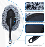 6 Pack Car Cleaning Supplies – Car Duster Interior & Brush Interior & Cleaning Gel, Car Detailing Cleaning Kit for Cars, Trucks, SUVs & RVs