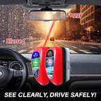 Car Water Repellent & Anti-Fog for Windshield – Quick Interior & Exterior Glass Treatment Bundle, Rain Repellent & Antifogging Fluid for Windows, Mirrors, Paint – Pack of 2