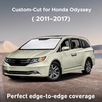 Windshield Sunshade Compatible for Honda Odyssey 2011-2015 2016 2017, Sun Visor for Front Windshield & Window Sun Shade Cover, UV Heat Blocker & Protector, Car Accessories