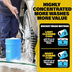 Heavy Mud Wash – Highly Concentrated 1:32 Ratio, Thick Foam Car Wash Soap & ATV Cleaner for Trucks, UTV Cleaner, Dirt Bikes & RVs – Works with Foam Cannons & Bucket Washes – 64 fl oz
