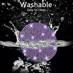 2pcs Bling Car Cup Holder Coaster, 2.75 inch Anti-Slip Shockproof Universal Car Coasters Insert Bling Crystal Rhinestone Automotive Interior Accessories for Women (2 pcs, Purple Violet)