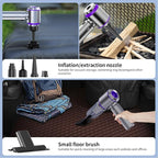 Car Vacuum Cleaner High Power 20000Pa – Cordless Handheld Mini Vacuum & Air Duster for Car & Desk, Home, Office & Camping, Ideal Gift for Men & Women, 6000mAh Battery