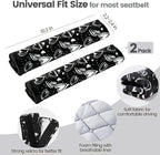 Soft Auto Seat Belt Cover Seatbelt Cushions Shoulder Pad 2 PCS for a More Comfortable Driving Compatible with All Cars and Backpack Cute Black Heart