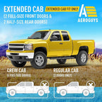 Extra Durable Window Deflectors Tape-On Window Visors Rain Guards Fit for Chevrolet (Chevy) Silverado 1500 2007-2013 Extended Cab,Sun Visors,Wind Vent for Shades, Exterior Car Accessories- 4pcs.AG0014