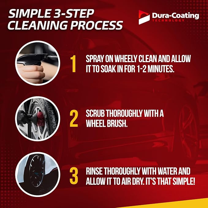 Wheely Clean - Professional Wheel Cleaner | Highly Effective for Chrome, Aluminum, and Clear-Coated Wheels | 1 Gallon Ready-to-Use Wheel and Rim Cleaner Solution, Made in USA