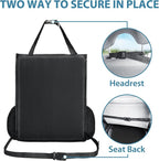 Car Front Seat Organizer, Back Seat Storage with Adjustable Straps Truck Seat Organizers for Delivery Drive, Office File, Passenger Seat