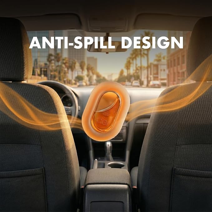 AER O Hanging Car Air Freshener Gel – Musk After Smoke, Long Lasting 30 Days, Leak-Proof Odor Neutralizer, Rear-View Mirror Car Air Freshener with Steady Freshness Technology, Pack of 4