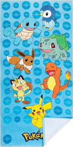 Kids Super Soft Cotton Beach Towel, 58 in x 28 in, Pokemon
