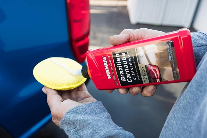 California Gold Brazilian Carnauba Cleaner Wax, 1 Gallon (05702) | Cleans & Waxes in One Step, Removes Oxidation & Swirls, Premium Carnauba Shine & Protection for All Paint Finishes