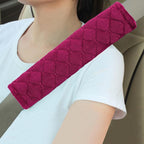 Soft Auto Seat Belt Cover Seatbelt Shoulder Pad Cushions 2 PCS for a More Comfortable Driving Universal Fit for All Cars and Backpack Wine Red