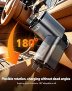 Retractable Car Charger,Car Phone Charger USB C Fast Charge,Cigarette Lighter USB Charger Car Accessories for Women,Road Trip Essentials Gift for Men,Car Charger for iPhone 17/16/15,Galaxy S26,Pixel