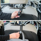 Headrest Hook (2-Pack) - Car Accessories | For Hanging Bags And Purses, Simple Seat Back Hangers, Car Essentials, Road Trip Essentials For Adults