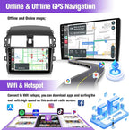 Car Radio for (Fit for J.B.L Version) Toyota Corolla 2009 2010 2011 2012 2013, 9inch Touch Screen for Corolla Head Unit with Wireless Carplay Android Auto Bluetooth GPS Backup Camera
