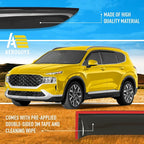 Extra Durable Window Deflectors Tape-On Window Visors Rain Guards Fit for Hyundai Santa Fe 2019-2023, Sun Visors, Wind Vent for Shades, Exterior Car Accessories - 4 pcs. AG0958