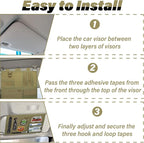 Tactical Visor Organizer, Car Visor Organizer, Sunvisor Organizers, Tactical Visors Cover Molle Webbing, Truck Accessories for Men, Car Sunshade Storage Pouch (Khaki)