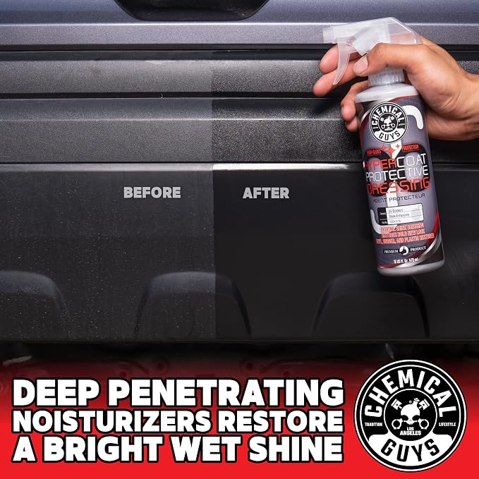 G6 HyperCoat High Gloss Protectant Dressing, For Vinyl, Rubber, Plastic, Tires and Trim, Gloss Dressing Restores Shine & Protection for Cars, Trucks, Motorcycles, SUVs and RVs, 16 oz