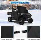 600D UTV Windshield Snow Cover Compatible with Polaris Ranger XP 1000 2017-2026 (Not RZR) & Can-Am Defender 2016-2026, Transport Windshield Protector for Ice and Snow