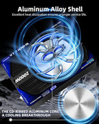 2000W 10 Inch Underseat Car Subwoofer and Amp Package, Slim Powered Under Seat Sub with Built-in Class D Amp and DSP, Blue LED Switch, Low Pass Filter, Bass Boost for Truck SUV