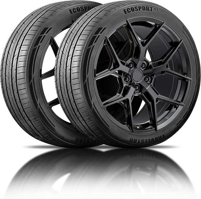 Set of 2 (Two) Ecosport GT Ultra High-Performance 285/25R20 All Season Passenger Tire Set 285/25/20 285/25ZR20XL 93W XL Dual Tread Design for Sports Cars & Luxury Sedans[TIRE ONLY]