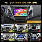8 Core 4+64GB for Hyundai Elantra 2014-2016 Android 15 Car Stereo Wireless Apple Carplay, 9 Inch IPS Touchscreen Car Radio 59UI GPS Navigation WiFi 32EQ DSP Backup Camrea