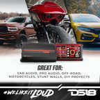 SXE-4000.4D/BK Car Amplifier Stereo Full-Range Class D 4-Channel 275x4 RMS @4 OHM 4000 Watts - Powerful and Compact Amp for Speakers in Car Audio System