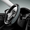 Car Steering Wheel Cover - Microfiber Leather Steering Wheel Wrap Sports 14.5-15 Inch Steering Wheel Cover Non-Slip for Men Women Grey Color