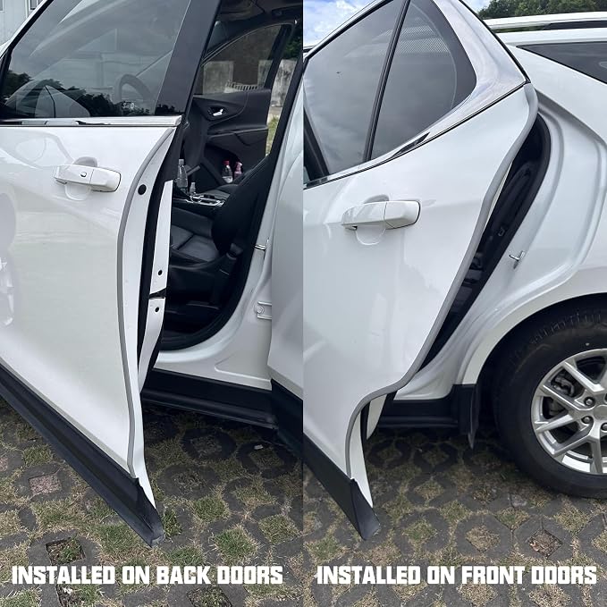 16.4ft (5m) Car Door Edge Guards Light Gray – Self-Adhesive PVC, U-Shaped, Fits Most Vehicles, Fade-Resistant, Scratch- and Chip-Resistant – Reduces Dings in Parking Lots