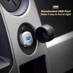 USBC121M ReVolt Universal Cigarette Lighter Single Device Compact One Port USB Car Charger, Fast Charge One Device Quickly, Black/Space Gray