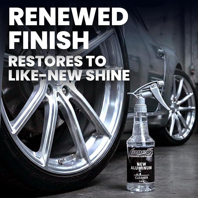 LANE'S New Aluminum Car Wheel Cleaner and Brightener | 16oz (Pack of 2) | Acid Rim Cleaner, Shines & Eliminates Hard Scrubbing | Brake Dust, Oxidation & Rust Remover for Cars, SUVs, Trucks, and More