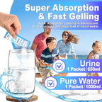 Poo Powder for Portable Toilet Gel Powder, Camping Toilet Gel 50PCS | Ocean Scent Pee Powder, Eco Toilet Gel for 650ml Urine/10g, Toilet Gel Powder for Outdoor Camping and Hiking