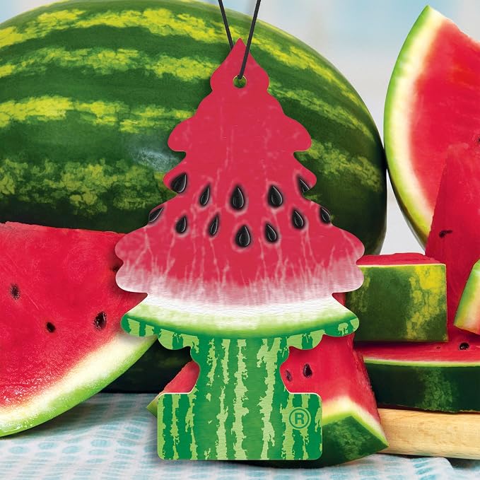 Car Air Freshener | Hanging Tree Provides Long Lasting Scent for Auto and Home | 24 Air Fresheners |Watermelon