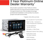 Elite BV755BLC Car Stereo System - 6.2 Inch Double Din Touchscreen, Bluetooth Audio & Calling Head Unit, Radio Receiver, CD Player, USB, SD, Backup Camera, Hook Up To Amplifier