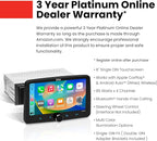 BCPA8 Single DIN Car Stereo Wireless Apple CarPlay, Android Auto, 8 Inch Touchscreen, Bluetooth, AM/FM Radio Receiver