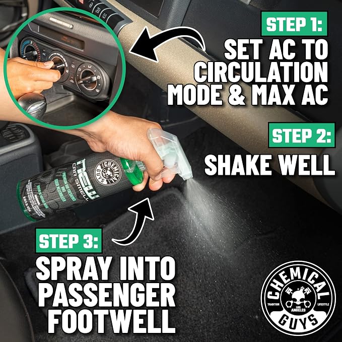 New Car Smell Premium Air Freshener & Odor Eliminator - Fresh Interior Scent Spray for Cars, Trucks, SUVs, RVs, and More - Use in Home, Office, or Garage - 32 oz