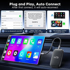 6-in-1 Magic Video Box for Netflix/YouTube, Wireless CarPlay Adapter & Android Auto Wireless Adapter Convert Wired to Wireles Carplay Dongle for OEM Wired CarPlay Cars, TF Card Playback, Plug & Play