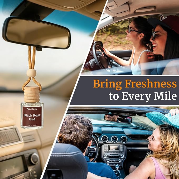 Car Air Fresheners, Azure Coast Scent, 2 Packs | Hanging Car Diffusers, Long-Lasting Refreshing, Auto Odor Eliminator, Cute Accessories