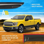 Extra Durable Window Deflectors Tape-On Window Visors Rain Guards Fit for Ford F150 2015-2026 SuperCab, Sun Visors, Wind Vent for Shades, Exterior Car Accessories - 4pcs. AG0721