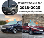 Sunshade for Volkswagen VW Tiguan 2018-2023 2024 2025 Sun Shade Windshield Cover, Foldable Front Window Shield Fit Tiguan SUV Sun Visor Blocks UV Rays Car Accessories