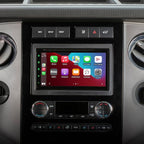 ICFD6BN Double DIN Radio Installation Dash Kit Compatible with Select 2007-2010 Ford and Mercury Vehicles - Complete Basic Aftermarket Car Stereo Install Kit - See Fit Guide Image for Vehicles