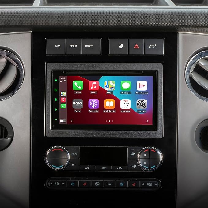 FD1426B Double DIN Radio Install Dash Kit Compatible with Select 2004-10 Ford, Lincoln and Mercury Vehicles - Aftermarket Car Stereo Installation Kit - See Guide in Images to Verify Vehicle