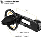 MM2VP2SR-SP MagicMount Pro FreeFlow Magnetic Car Phone Holder - Strong Magnet Mount for iPhone and Android - Secure Magnetic Cell Phone Air Vent Mount - Universal 360° Mobile Cellphone Holder