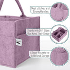 Mr. Pen- Baby Diaper Caddy Organizer, Orchid Mist | Nursery Storage Bin and Car Organizer for Diapers and Baby Wipes