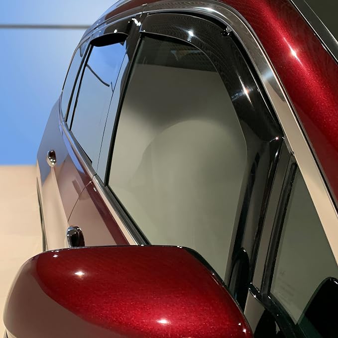 Voron Glass in-Channel Extra Durable Rain Guards for Honda Pilot 2016-2022, Window Deflectors, Vent Window Visors, 4 Pieces - 200864